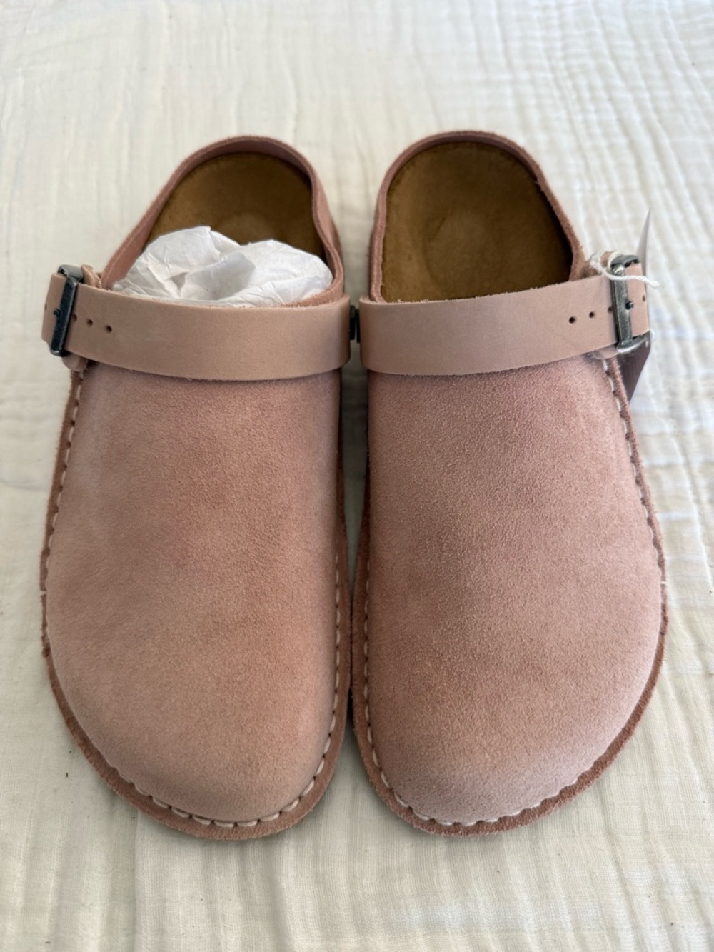 NWT Birkenstock Lutry Premium Suede Leather Clog Size 38 Medium/Narrow - Picture 3 of 6